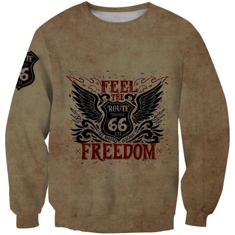 Printed fashion casual trend sweatshirt