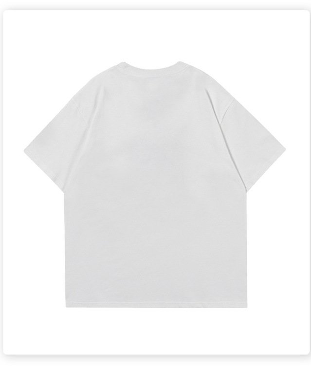 Embroidered short-sleeved trendy fashion T-shirt