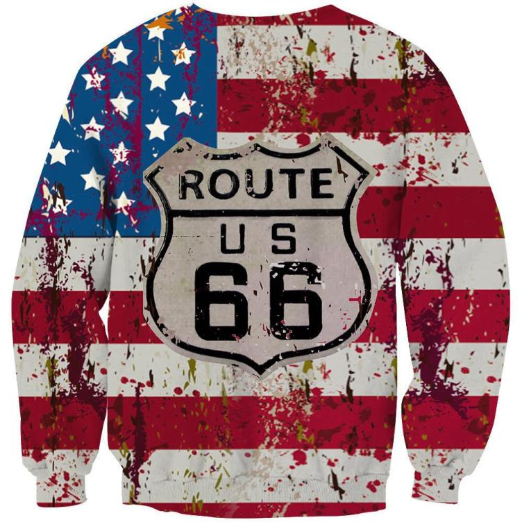 Printed fashion casual trend sweatshirt