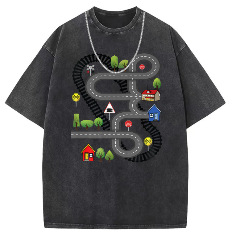 Printed short sleeve trendy fashion T-shirt