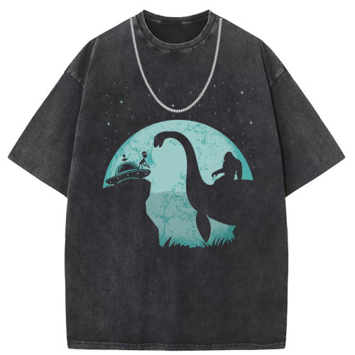 Printed short-sleeved trend T-shirt