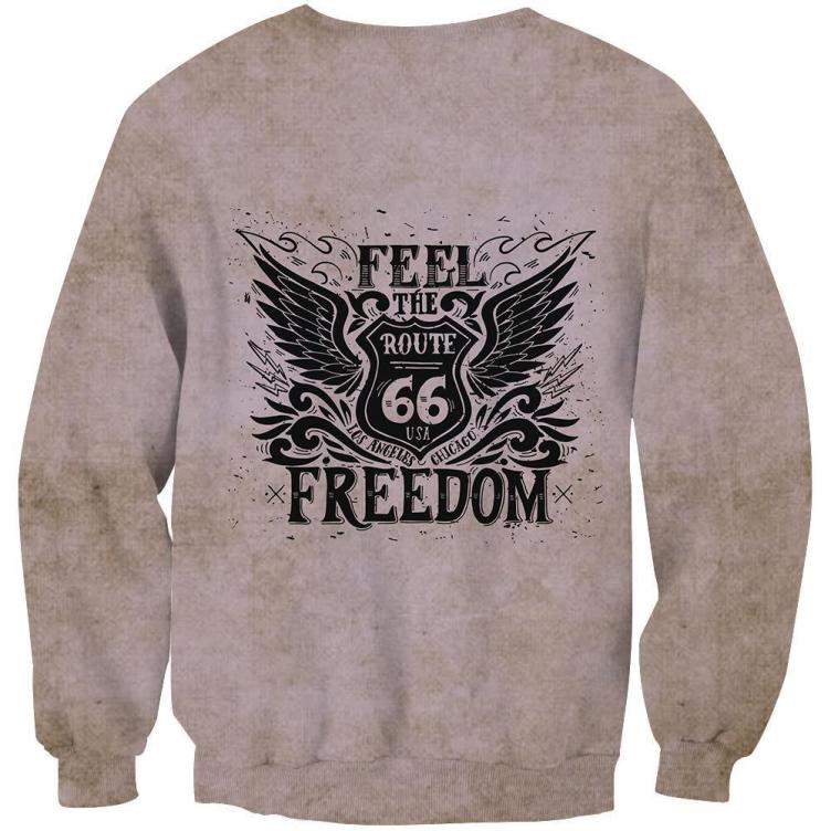 Printed fashion casual trend sweatshirt