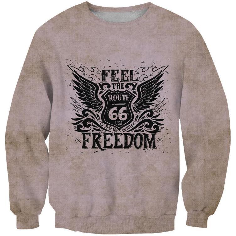 Printed fashion casual trend sweatshirt