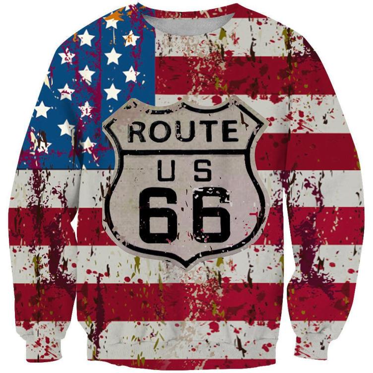 Printed fashion casual trend sweatshirt