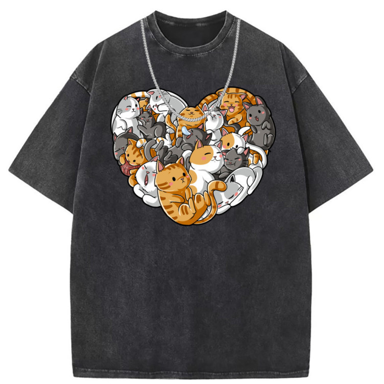 Printed short-sleeved trend T-shirt