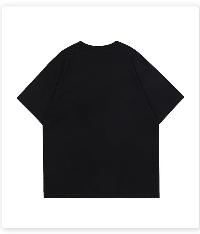 Embroidered short-sleeved trendy fashion T-shirt
