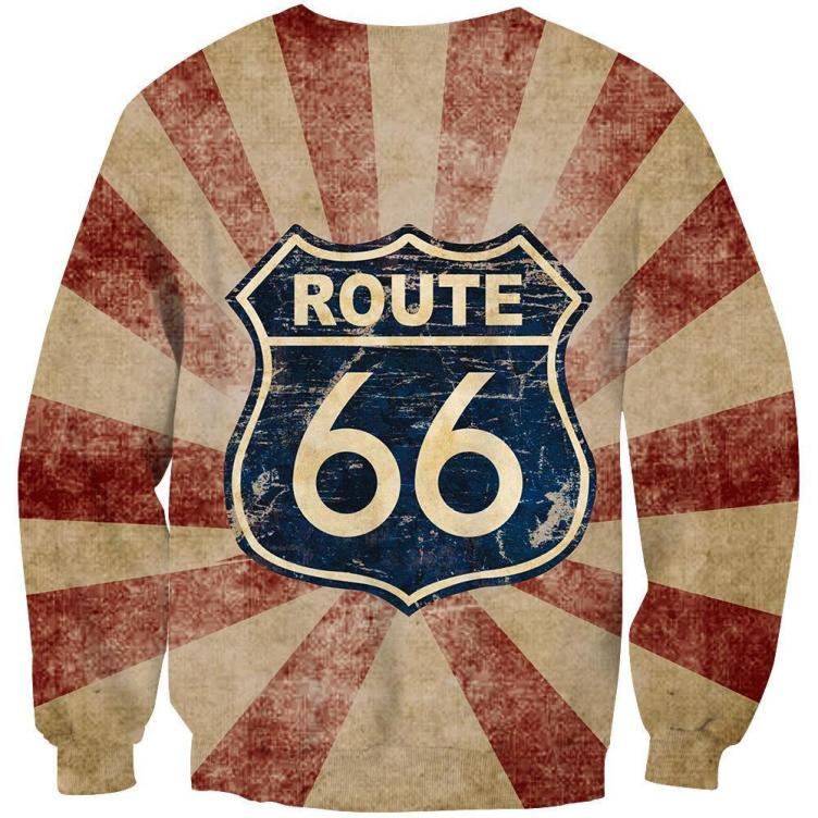 Printed fashion casual trend sweatshirt
