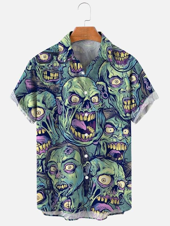 Digital printed casual fashion shirt