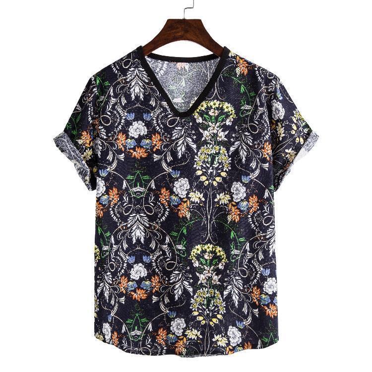 Printed trendy short sleeve fashion T-shirt