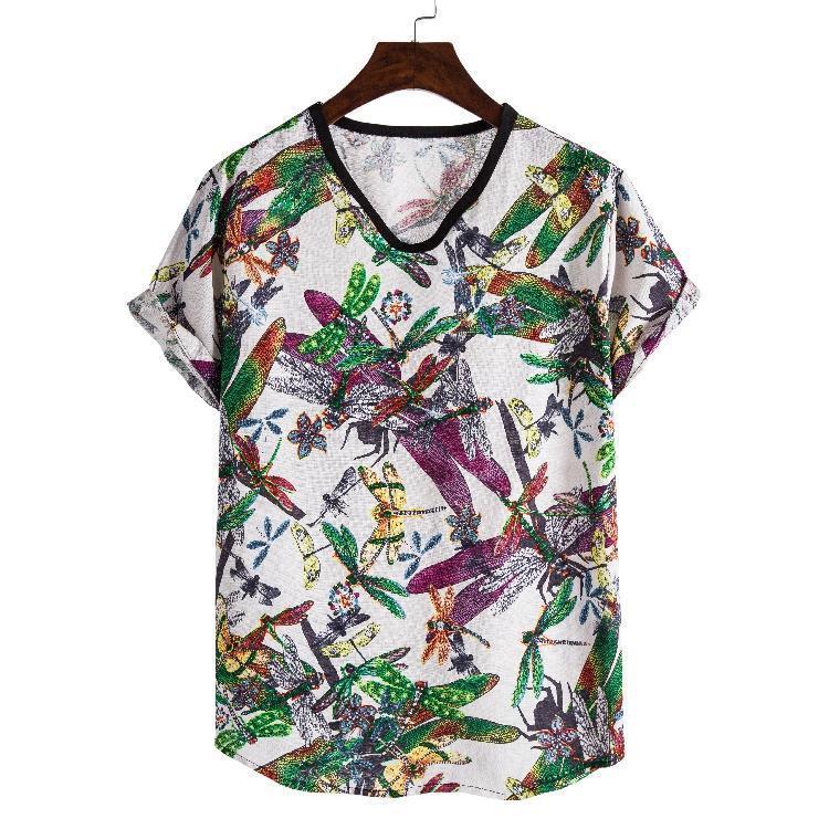 Printed trendy short sleeve fashion T-shirt