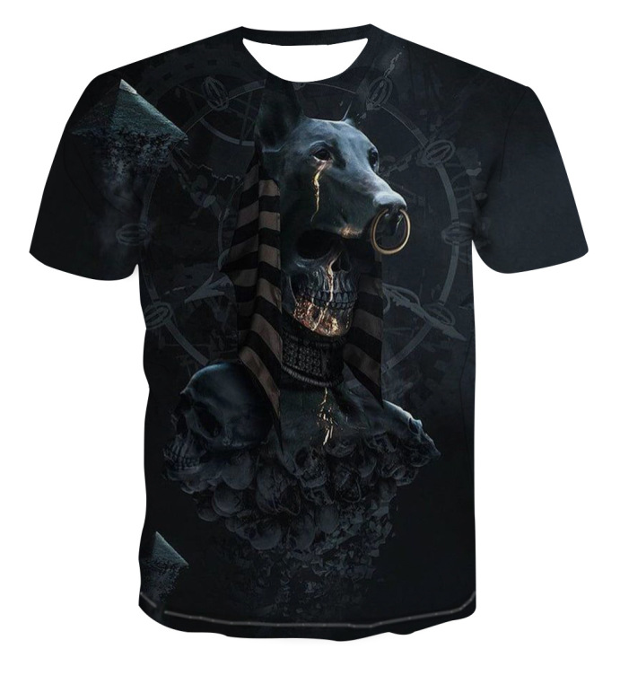 Printed casual short-sleeved trend T-shirt