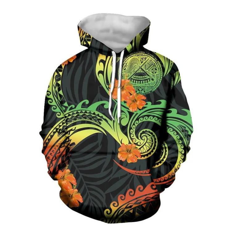 Printed casual fashion men's hoodie