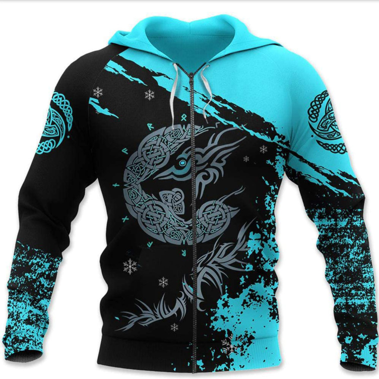 Digital printed casual trend hoodie
