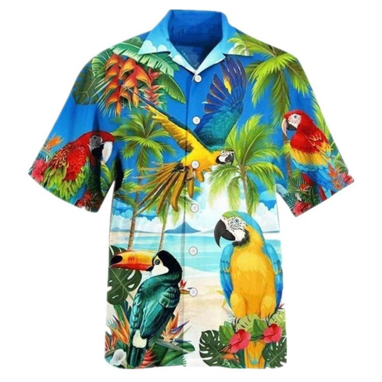 Printed casual trend short-sleeved shirt