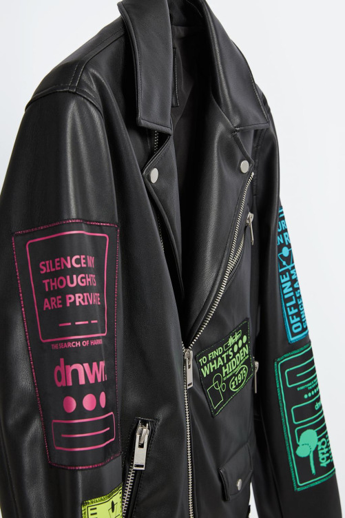 Trendy motorcycle jacket jacket