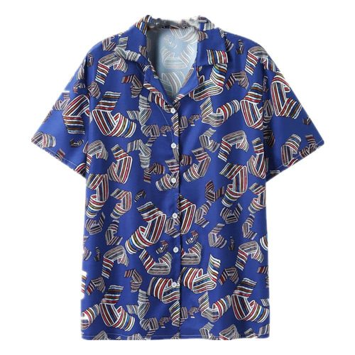 Printed casual trend short-sleeved shirt