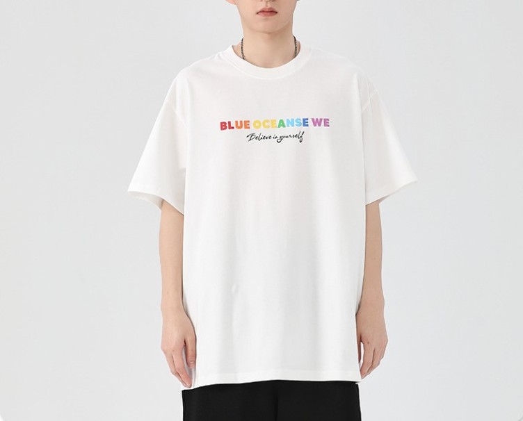 Printed casual short-sleeved trend T-shirt