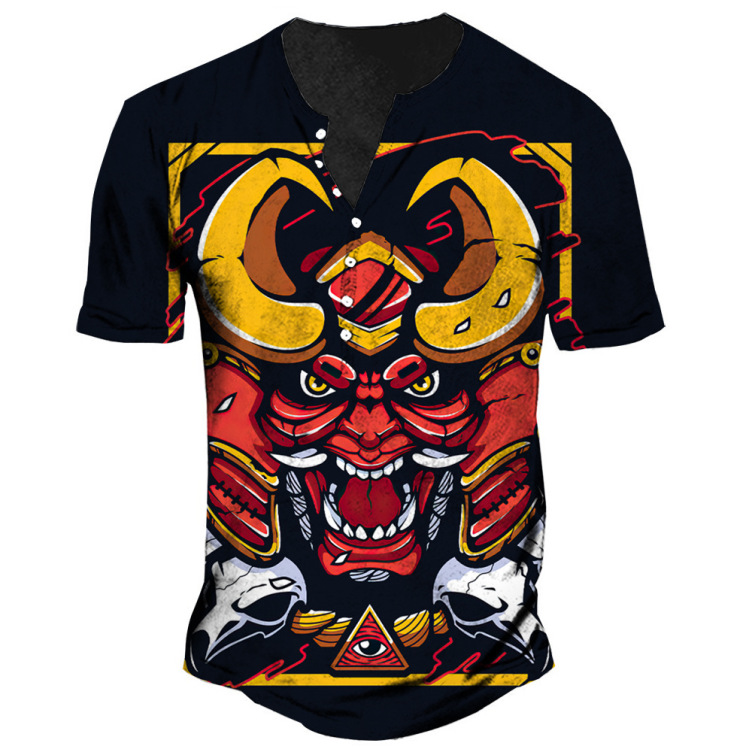 Printed trendy short sleeve fashion T-shirt