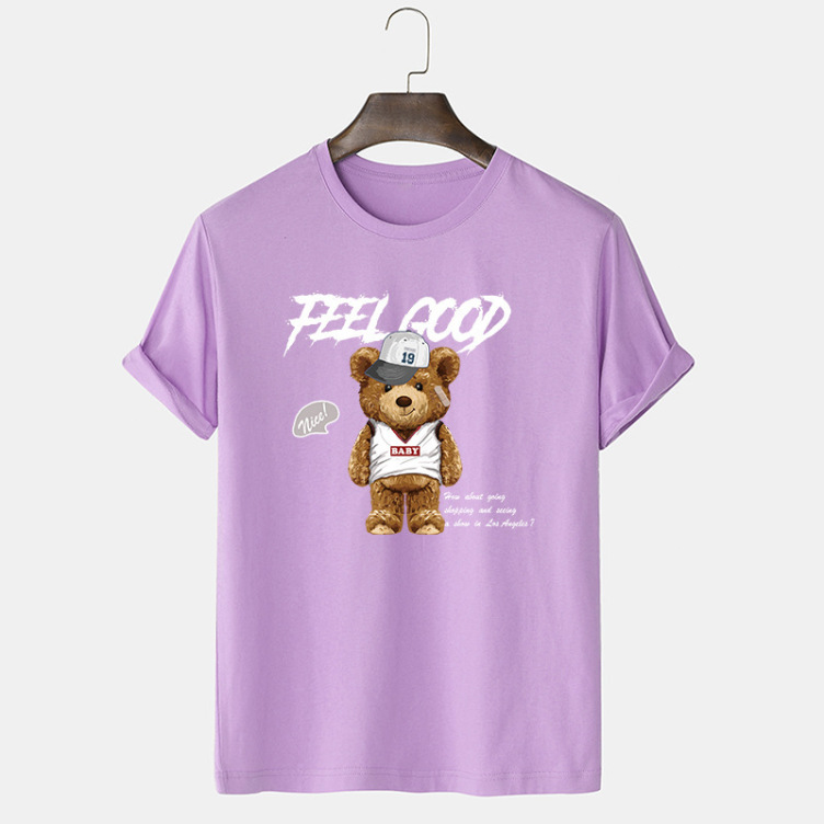 Printed casual short-sleeved trend T-shirt