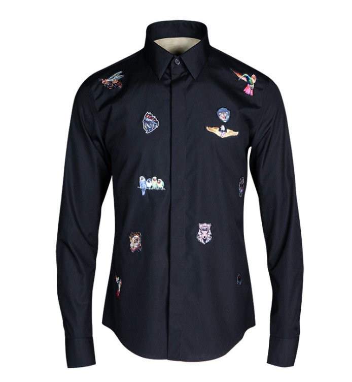 Printed trendy short-sleeved fashion shirt