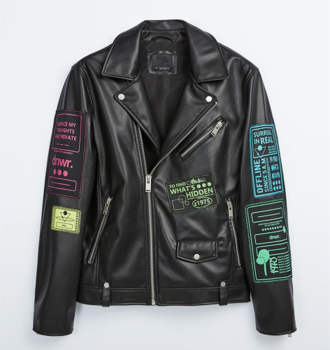Trendy motorcycle jacket jacket