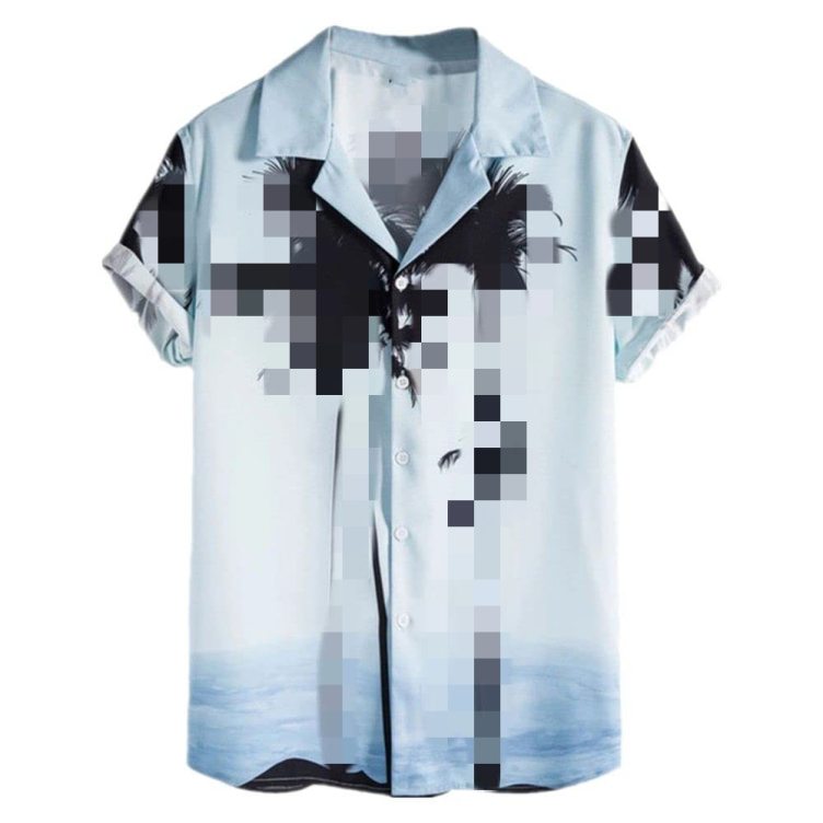 Printed casual trend short-sleeved shirt