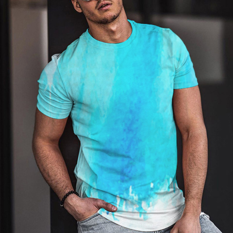 Printed casual sports short-sleeved trend T-shirt