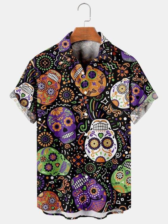 Digital printed casual fashion shirt
