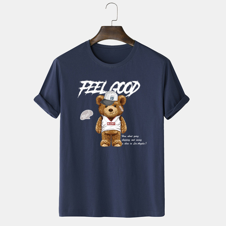 Printed casual short-sleeved trend T-shirt