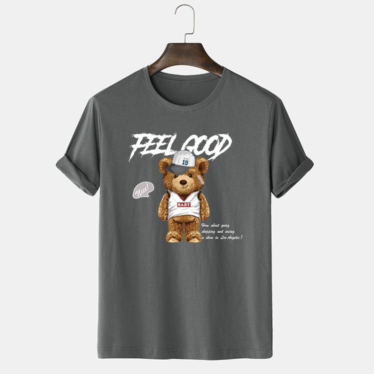 Printed casual short-sleeved trend T-shirt