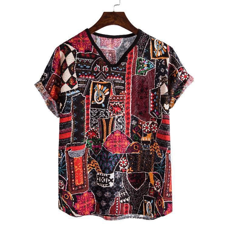 Printed trendy short sleeve fashion T-shirt