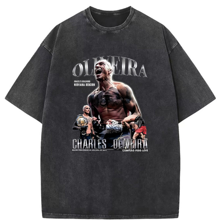 Loose print statement fashion T-shirt