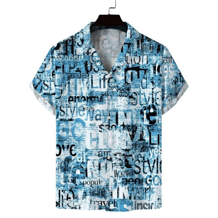 Printed casual trendy fashion shirt