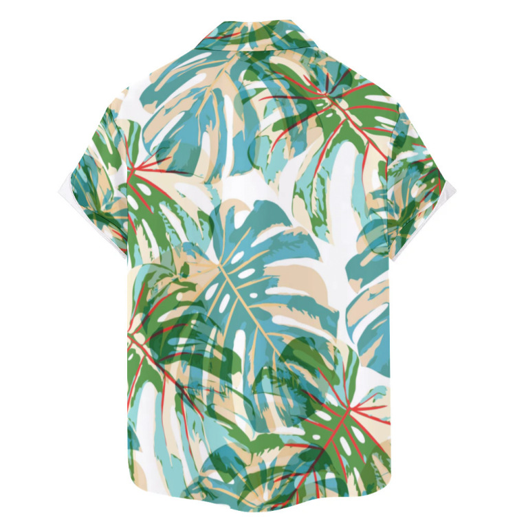 Printed casual sports short-sleeved trend shirt