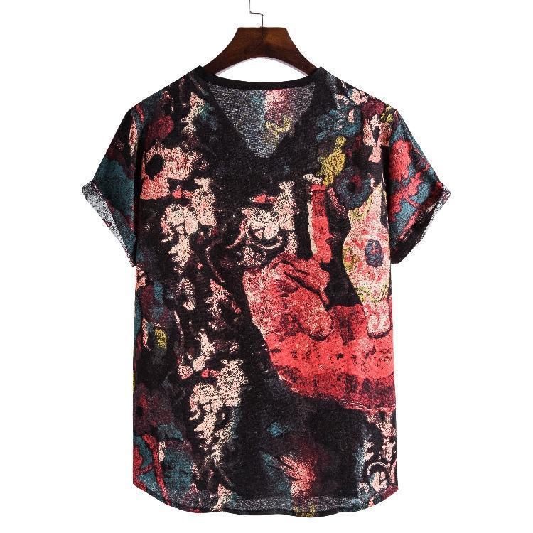 Printed trendy short sleeve fashion T-shirt