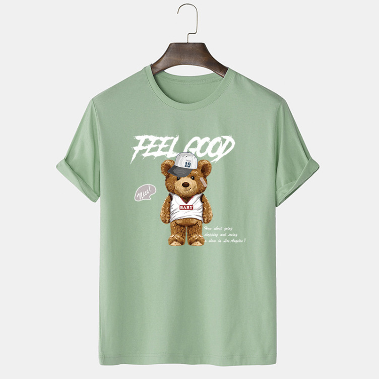 Printed casual short-sleeved trend T-shirt