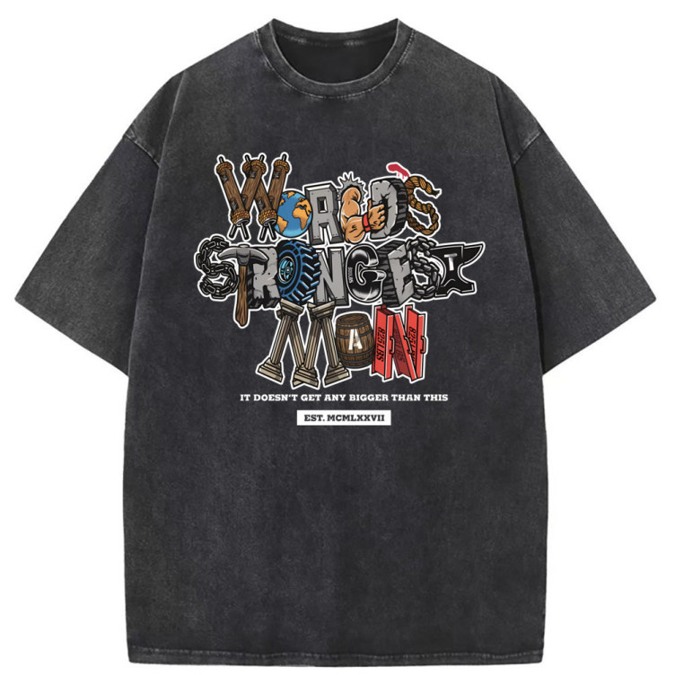 Loose print statement fashion T-shirt