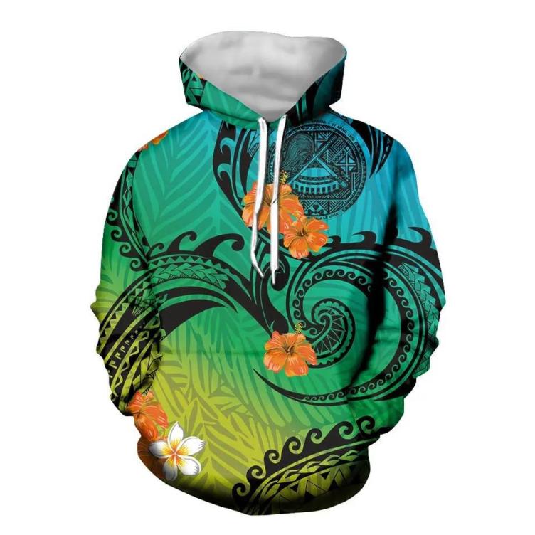 Printed casual fashion men's hoodie