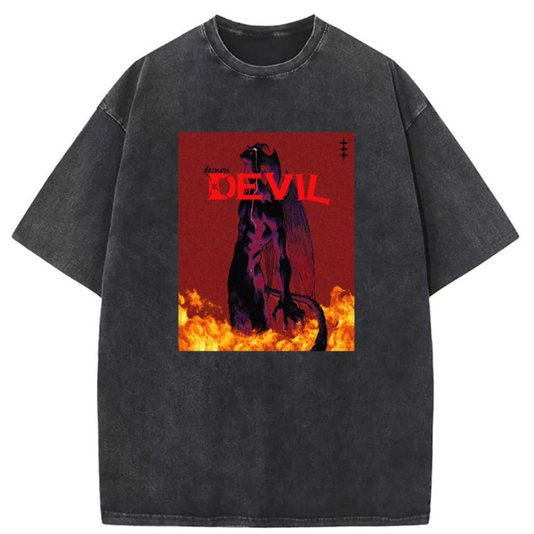 Loose print statement fashion T-shirt