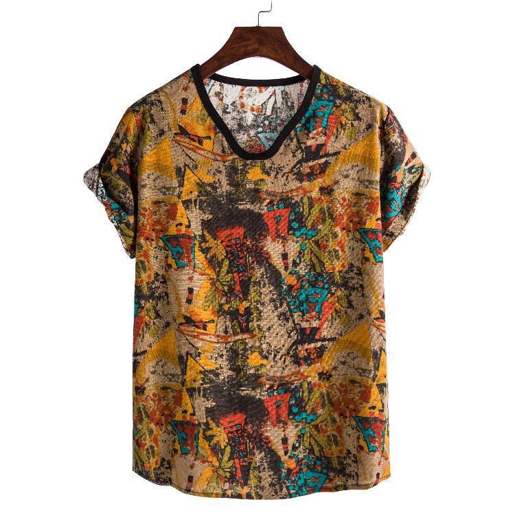 Printed trendy short sleeve fashion T-shirt