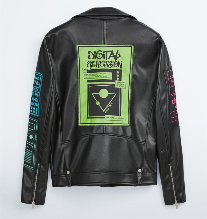 Trendy motorcycle jacket jacket