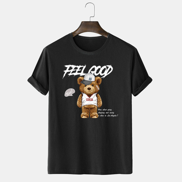 Printed casual short-sleeved trend T-shirt