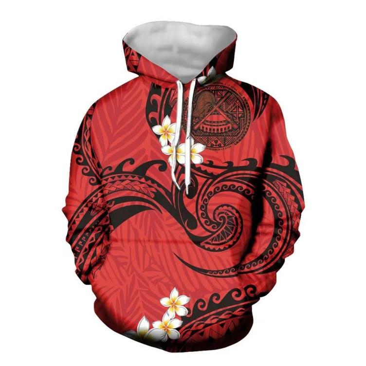 Printed casual fashion men's hoodie