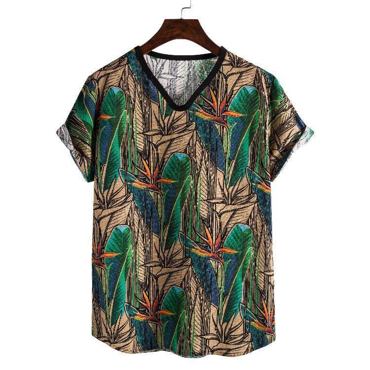 Printed trendy short sleeve fashion T-shirt