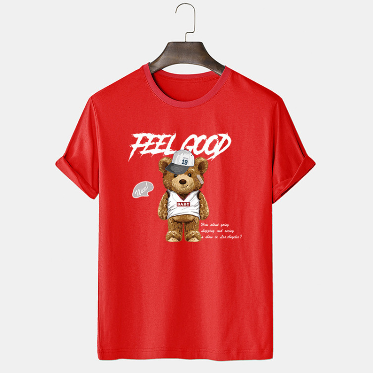 Printed casual short-sleeved trend T-shirt