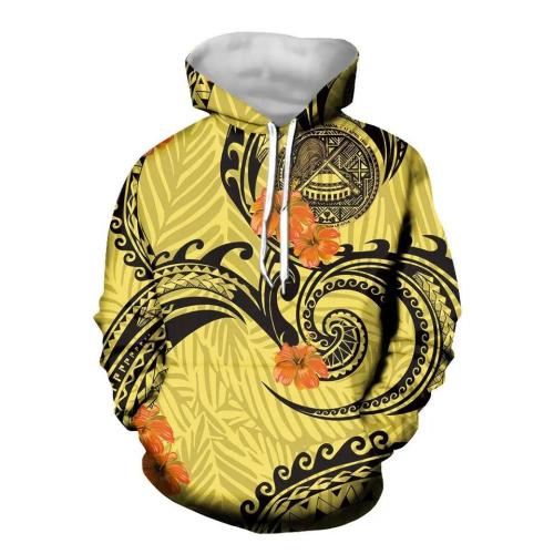 Printed casual fashion men's hoodie