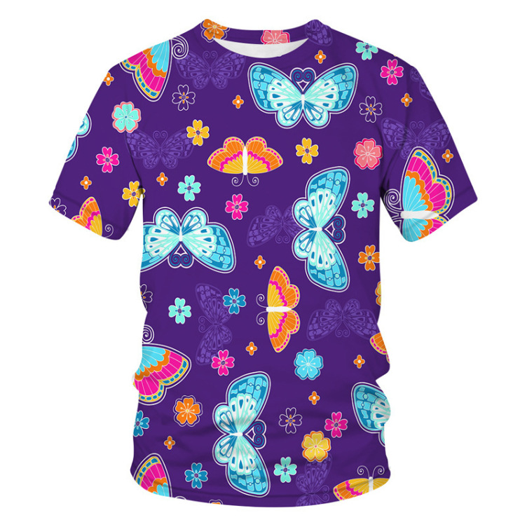 Printed casual crewneck trend short-sleeved T-shirt