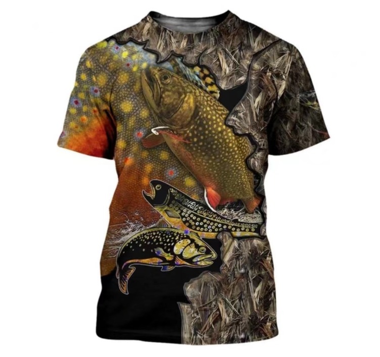 Printed casual short-sleeved trend T-shirt
