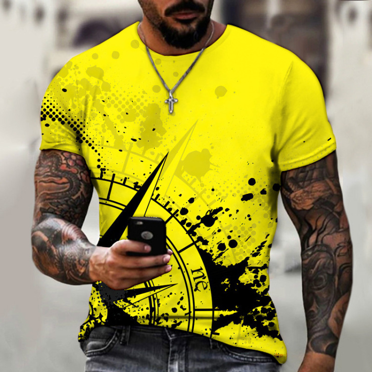 Printed casual short-sleeved trend T-shirt