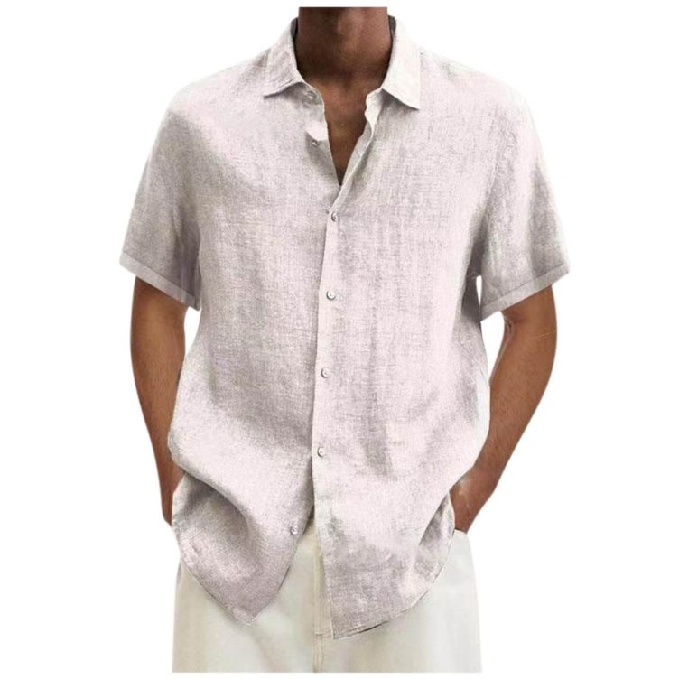 Printed short-sleeved casual trend shirt